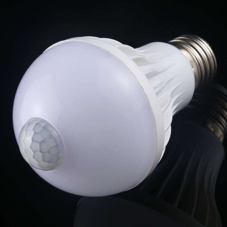 E27 7W 16 LEDs SMD 5730 450LM Infrared Motion Sensor LED Light Bulb, Sensor Distance: 4-6m, AC 22...