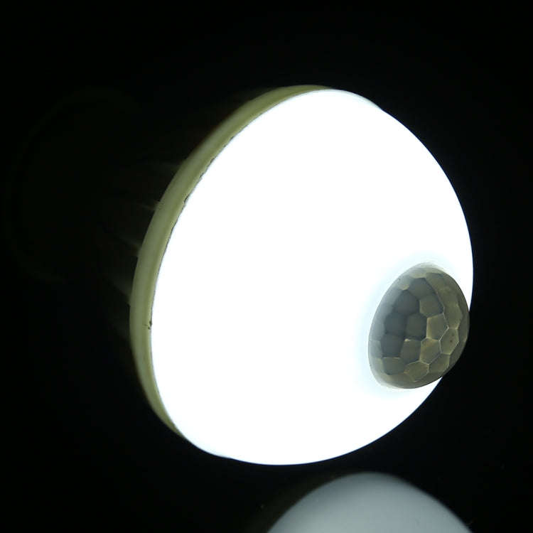 E27 7W 16 LEDs SMD 5730 450LM Infrared Motion Sensor LED Light Bulb, Sensor Distance: 4-6m, AC 22...