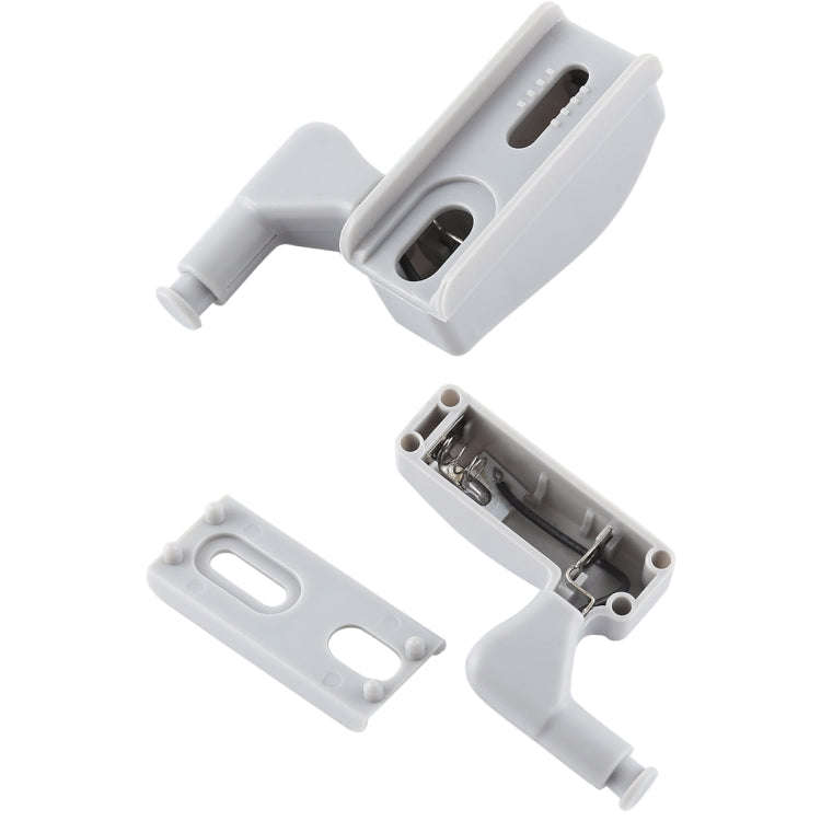 0.3W Universal Inner Hinge LED Sensor lamp Cupboard 3 LEDs Night light Auto ON/OFF Bulb, 1 PCS Wh...