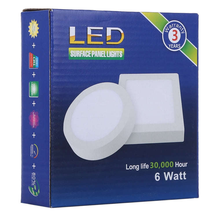 12cm 30 LEDs SMD 2835, AC 85-265V, 6W Warm White Light