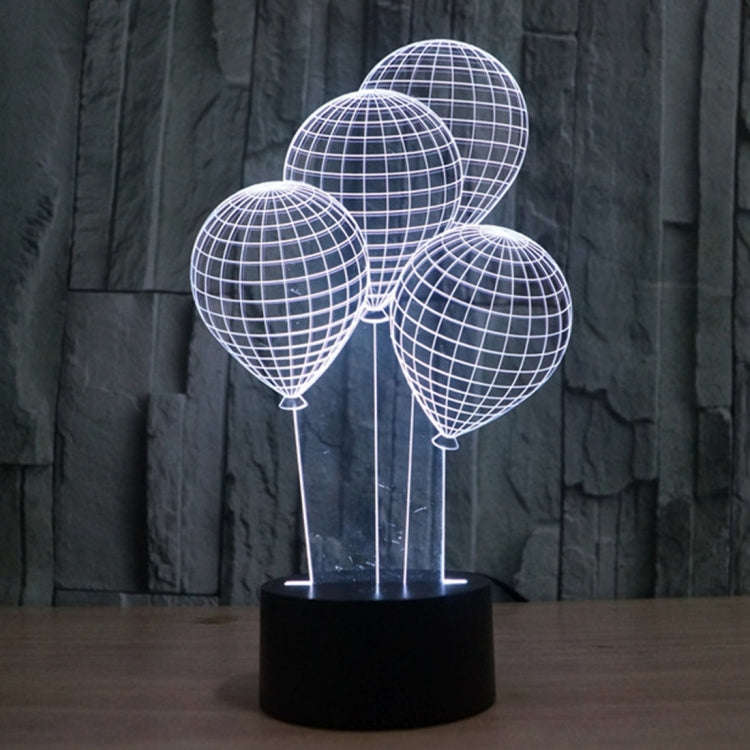 7 Color Discoloration Creative Visual Stereo Lamp Desk Lamp Night Light, Balloon Style