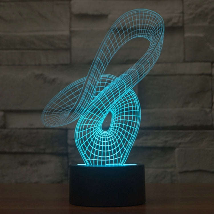 7 Color Discoloration Creative Visual Stereo Lamp Desk Lamp Night Light, 2869 Abstract Style