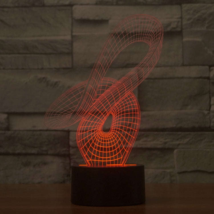 7 Color Discoloration Creative Visual Stereo Lamp Desk Lamp Night Light, 2869 Abstract Style