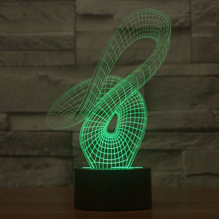 7 Color Discoloration Creative Visual Stereo Lamp Desk Lamp Night Light, 2869 Abstract Style