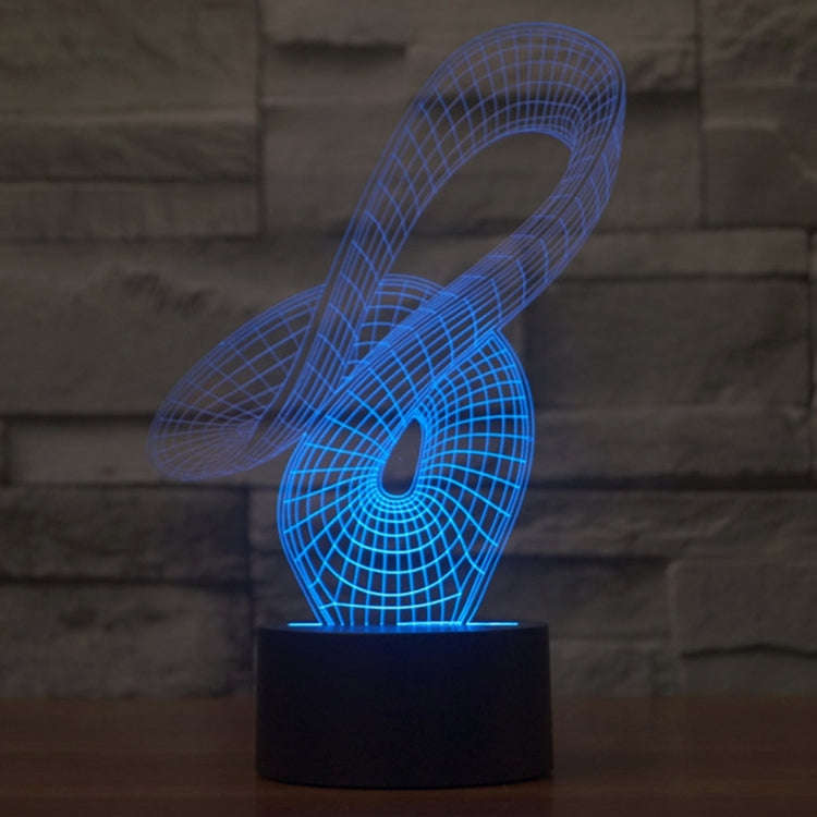 7 Color Discoloration Creative Visual Stereo Lamp Desk Lamp Night Light, 2869 Abstract Style