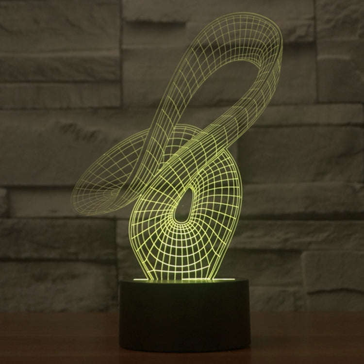 7 Color Discoloration Creative Visual Stereo Lamp Desk Lamp Night Light, 2869 Abstract Style