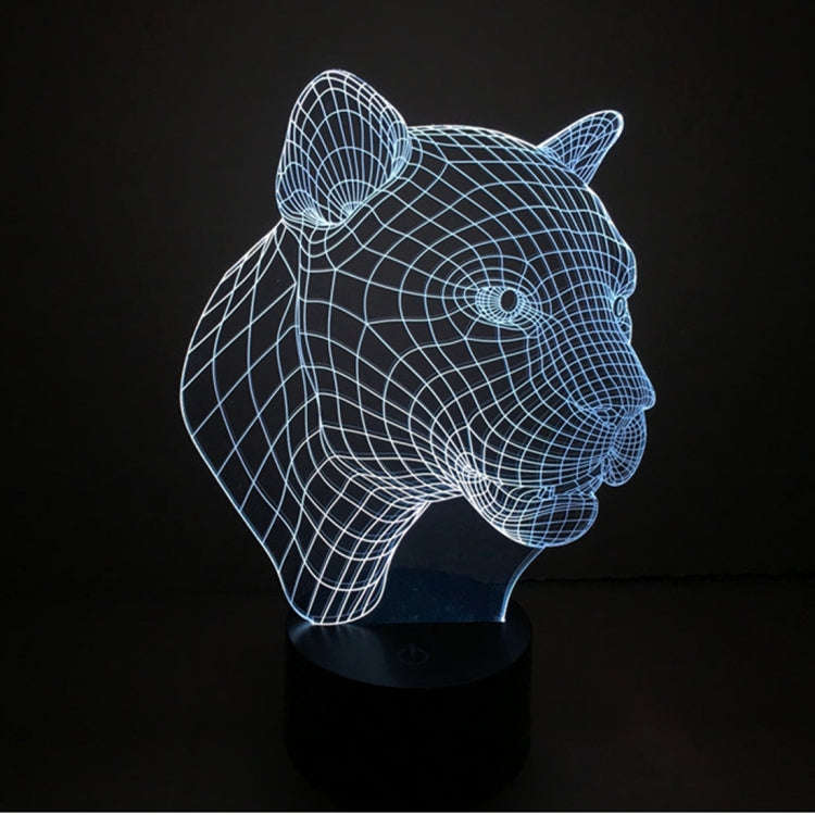 7 Color Discoloration Creative Visual Stereo Lamp Desk Lamp Night Light, Leopard Style