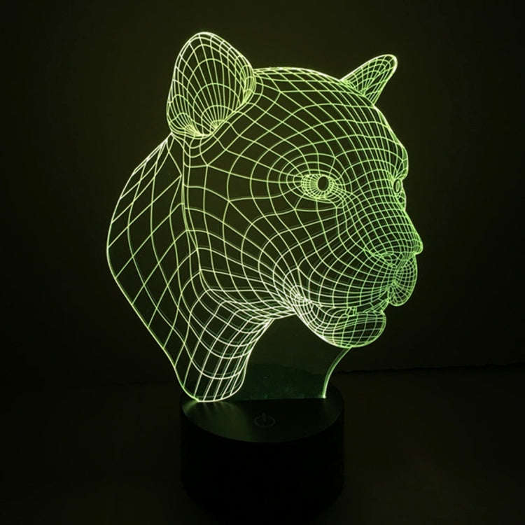 7 Color Discoloration Creative Visual Stereo Lamp Desk Lamp Night Light, Leopard Style