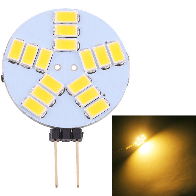 G4 15 LEDs SMD 5730 400LM 2800-3200K Stepless Dimming Energy Saving Light Pin Base Lamp Bulb, DC ...