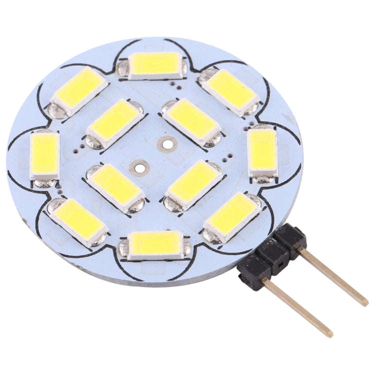 G4 12 LEDs SMD 5730 360LM 2800-3200K Round Shape Stepless Dimming Energy Saving Light Pin Base La...