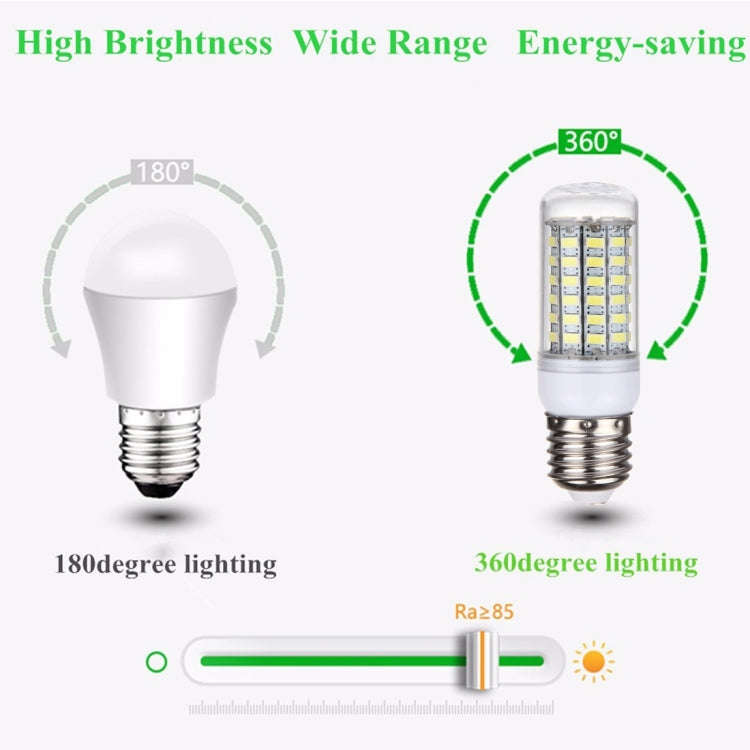 69 LEDs SMD 5730 Bulb, AC 220V, 5.5W 220V White Light, 5.5W 220V Warm White