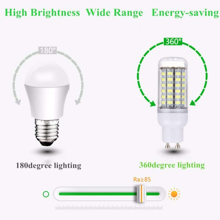 GU10 5.5W 69 LEDs SMD 5730 LED Corn Light Bulb, AC 200-240V, AC 200-240V