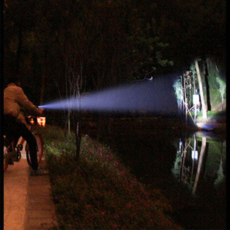 KS-739 USB Charging Waterproof T6+XPE Fixed Focus LED Flashlight with 4-Modes & 18650 lithium bat...