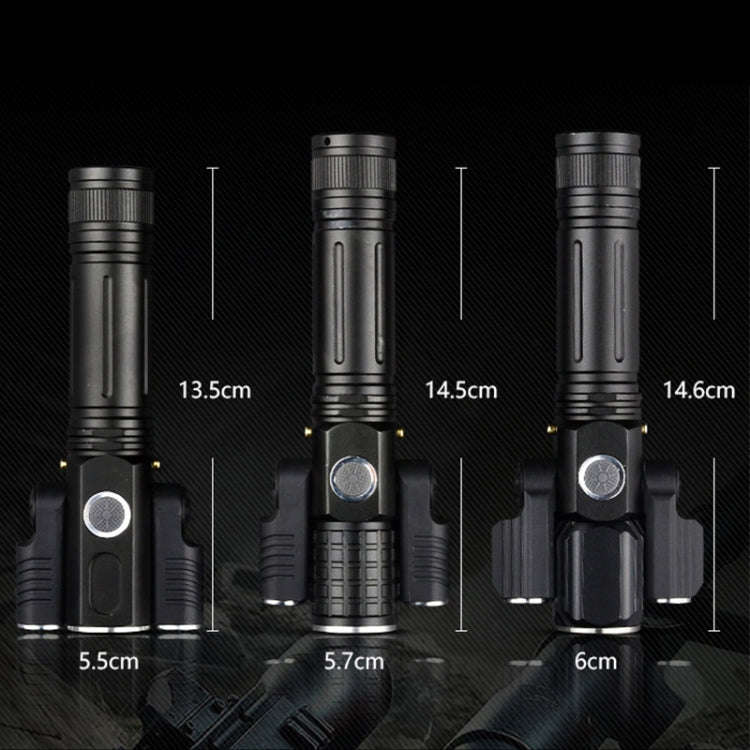 KS-739 USB Charging Waterproof T6+XPE Fixed Focus LED Flashlight with 4-Modes & 18650 lithium bat...