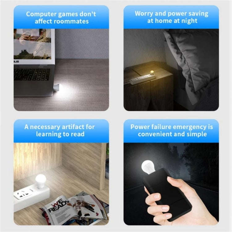 3 LEDs 5730 SMD USB LED Light Night Lamp Bulb, DC 5V, 3 LEDs Bulb