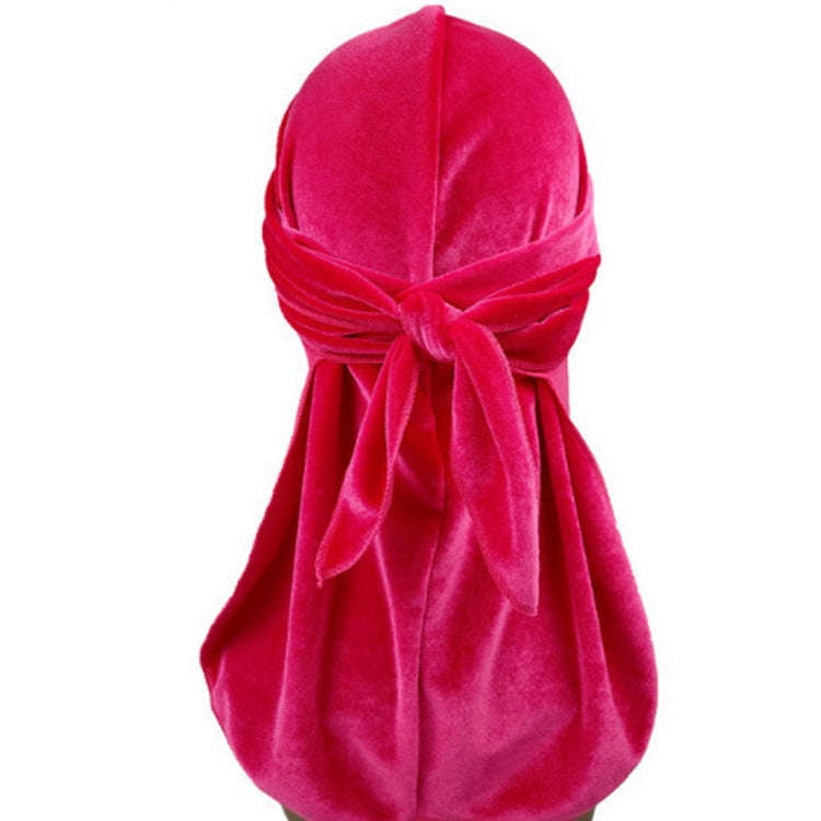 Velvet Turban Cap Long-tailed Pirate Hat Chemotherapy Cap