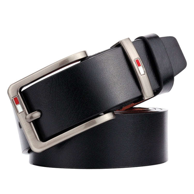 Dandali L8039 Men Casual Antique Pin Buckle Leather Belt Waistband, Length: 110-125cm