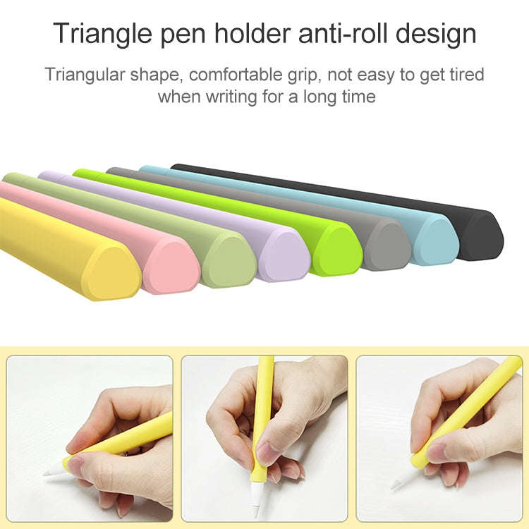 LOVE MEI For Apple Pencil 2 Triangle Shape Stylus Pen Silicone Protective Case Cover
