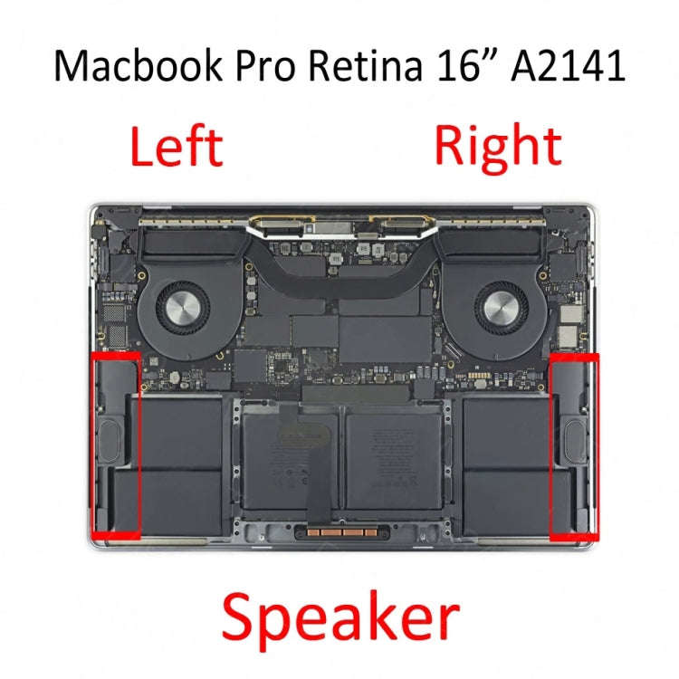 1 Pair Speaker Ringer Buzzer EMC 3347 for Macbook Pro Retina 16 inch A2141 (2019-2020), A2141