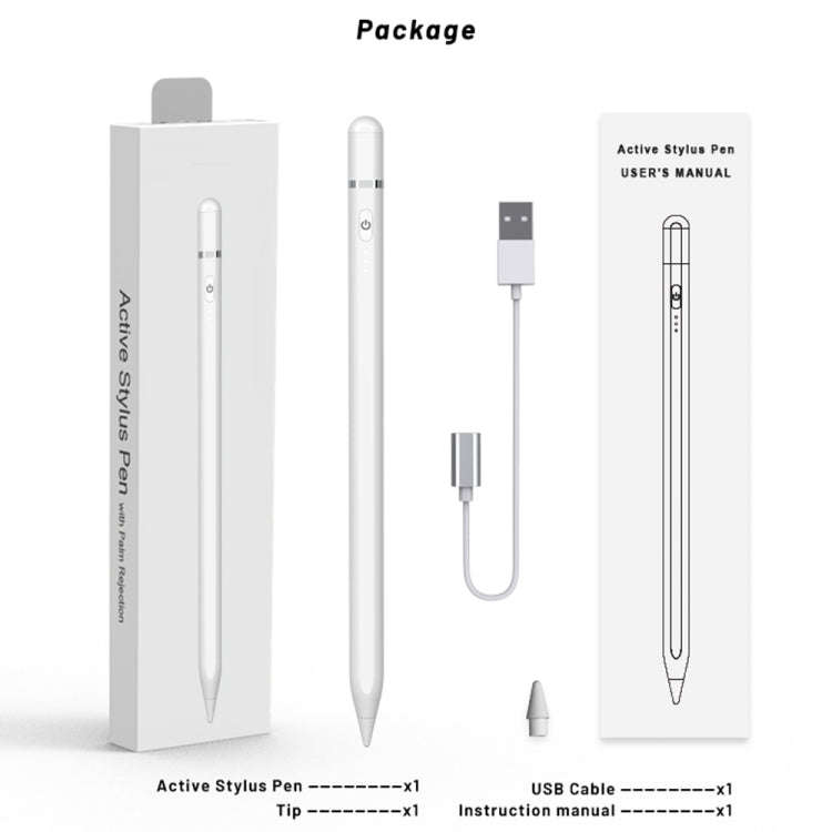 P7-LS Active Capacitive Stylus Pen with Palm Rejection for iPad After 2018 Version, P7-LS