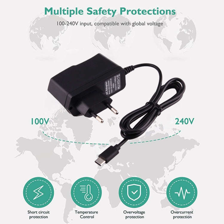 5V 2A USB-C / Type-C Port Charger for Macbook, Google, LG, Huawei, Nokia, Microsoft, Xiaomi, OneP...