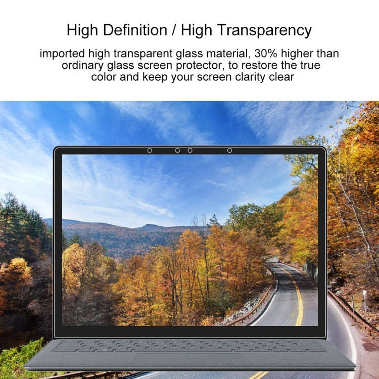 0.4mm 9H Surface Hardness Full Screen Tempered Glass Film for Microsoft Surface Laptop 13.5 inch,...