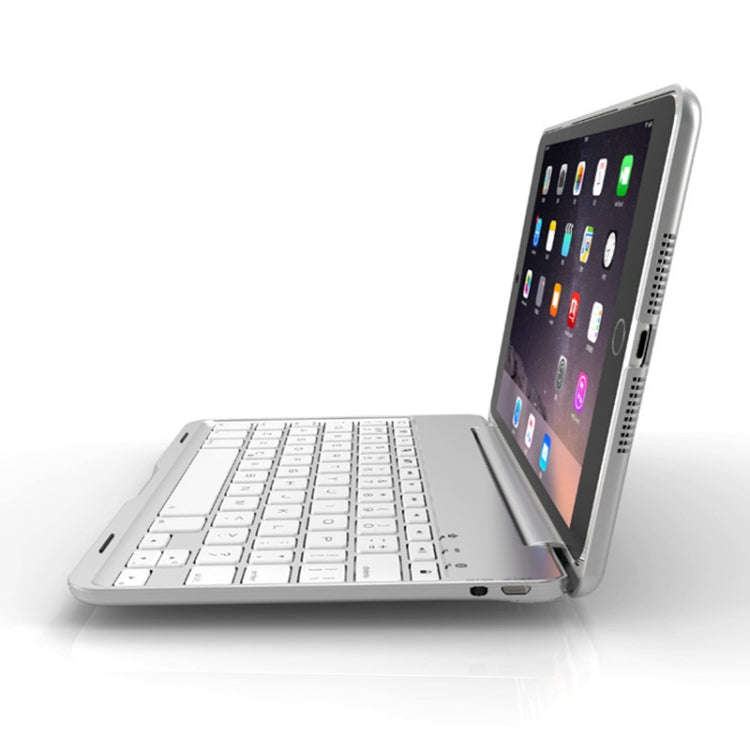 F8SM+ Laptop Version Colorful Backlit Aluminum Alloy Bluetooth Keyboard Tablet Case For iPad mini...
