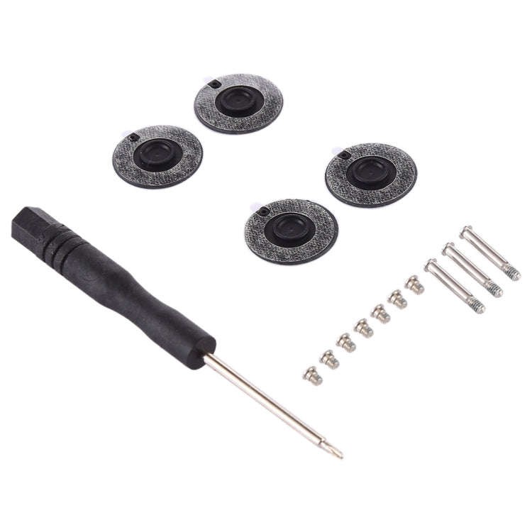 3 in 1/Set Bottom Rubber Cooling Mat + Screws + Screwdriver for Macbook Pro A1278 A1286 A1297, A1278