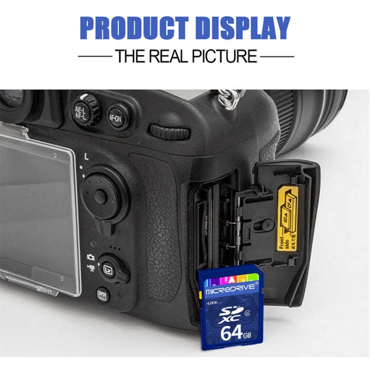 Microdrive 64GB High Speed Class 10 SD Memory Card for All Digital Devices with SD Card Slot, 64GB