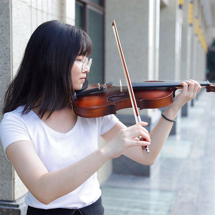 4/4 Full Size Acoustic Violin Handmade Solid Wood Violin, Violin