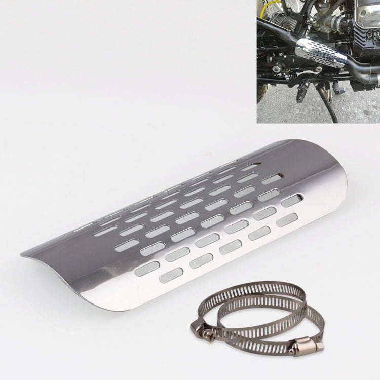 MB-EX014-S Motorcycle Modification Accessories Iron 75mm Exhaust Pipe Heat Shield for Kawasaki, M...