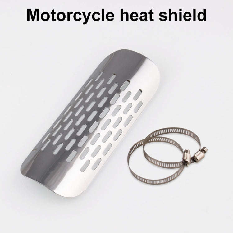 MB-EX014-S Motorcycle Modification Accessories Iron 75mm Exhaust Pipe Heat Shield for Kawasaki, M...