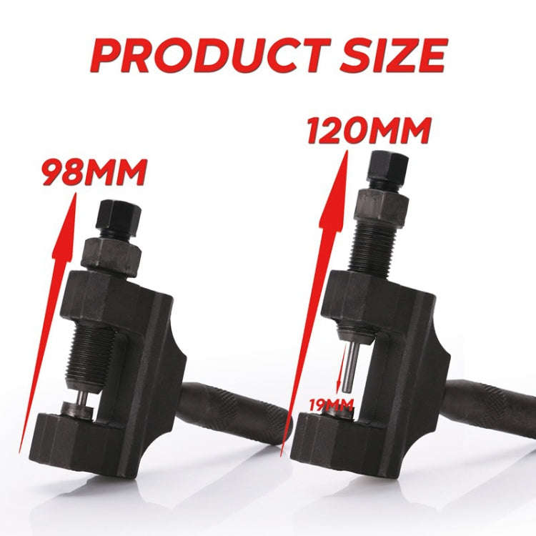 Motorcycle / Bicycle Chain Remover 420-530 Interchangeable Handle Card Type Chain Removal Tool, S...