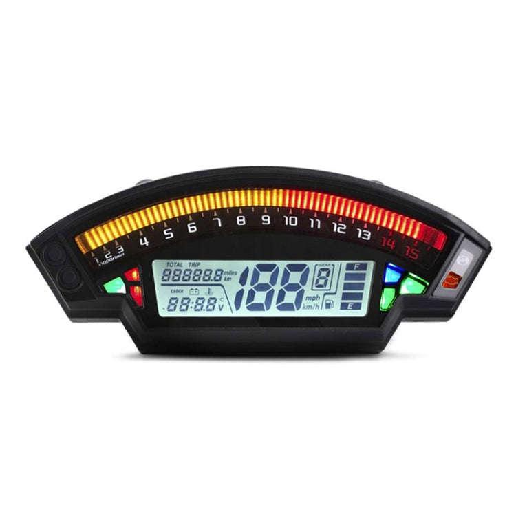 Motorcycle LCD TFT Digital Speedometer 14000RPM 6 Gear Backlight Motorcycle Odometer for 1,2,4 Cy...