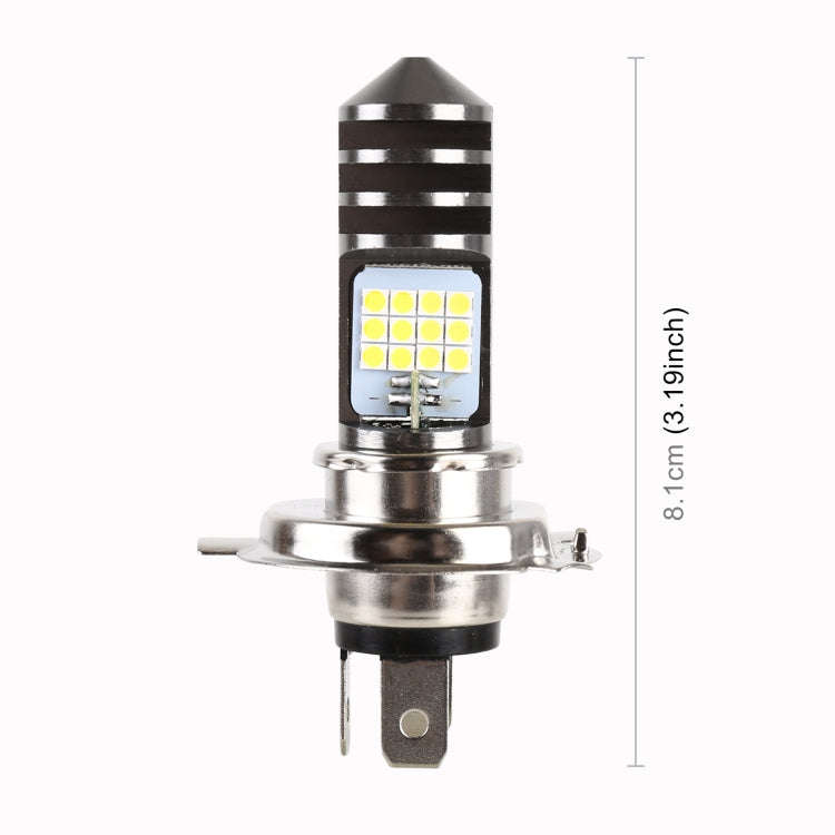 H4 DC12V / 7.4W Motorcycle LED Headlight with 24LEDs SMD-3030 Lamp Beads, H4 Style 1 (White Light...
