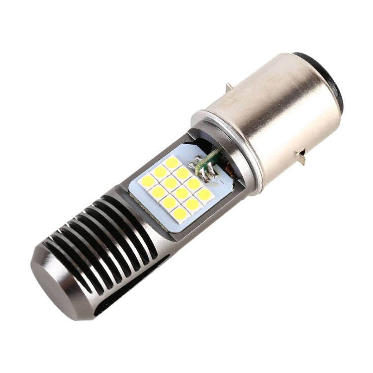 BA20D DC12V / 7.4W Motorcycle LED Headlight with 24LEDs SMD-3030 Lamp Beads, BA20D Style 2 (White...