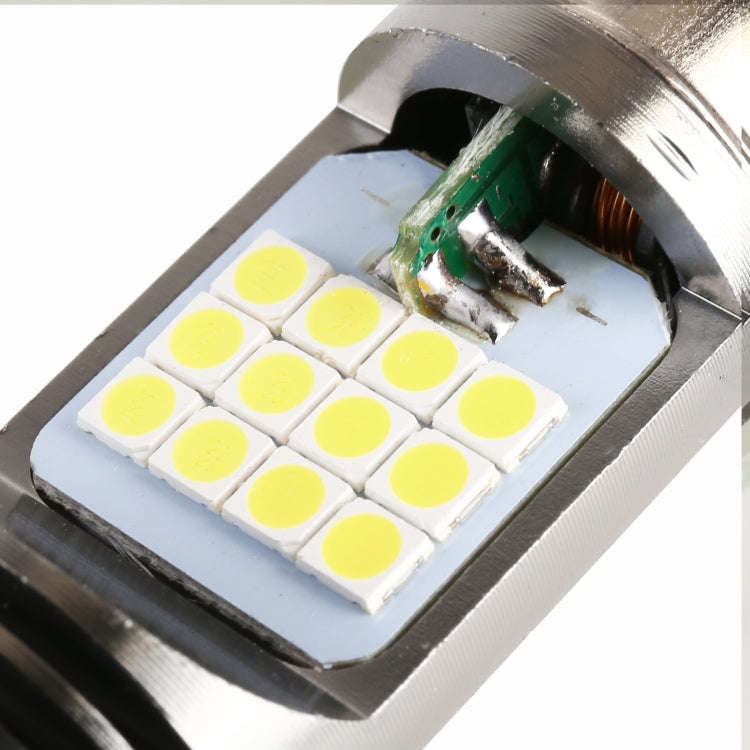 BA20D DC12V / 7.4W Motorcycle LED Headlight with 24LEDs SMD-3030 Lamp Beads, BA20D Style 2 (White...
