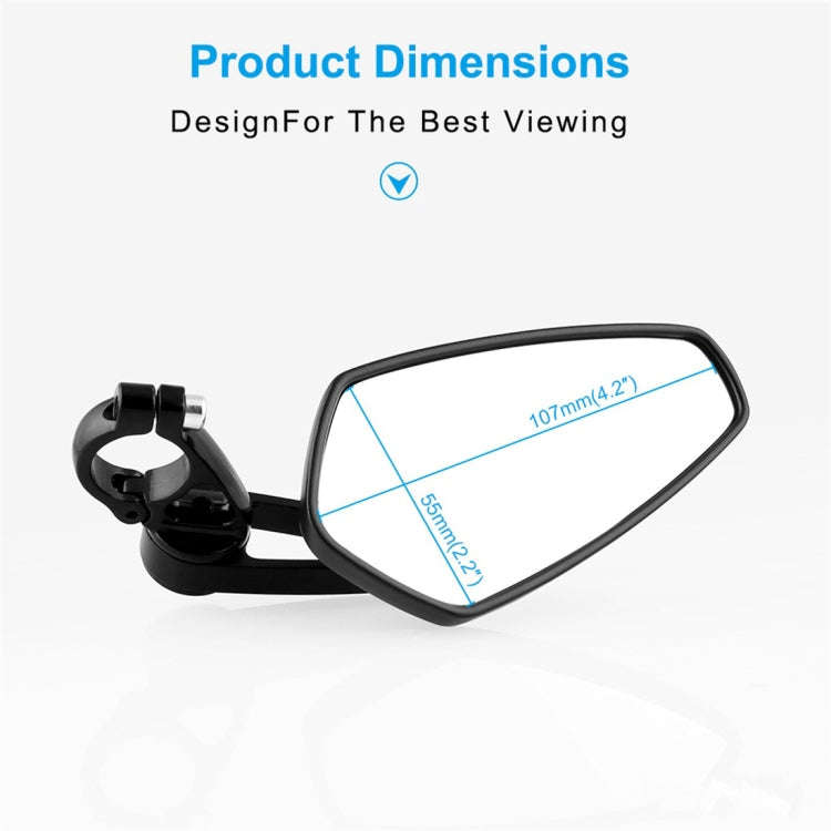 Universal 7 / 8 inch 22mm Modified Motorcycle Side Rearview Mirror, 7 / 8 inch 22mm (Blue), 7 / 8...