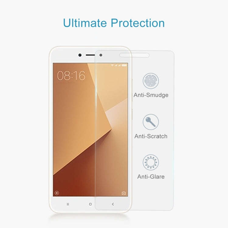 10 PCS for Xiaomi Redmi Note 5A 0.26mm 9H Surface Hardness 2.5D Explosion-proof Non-full Screen T...