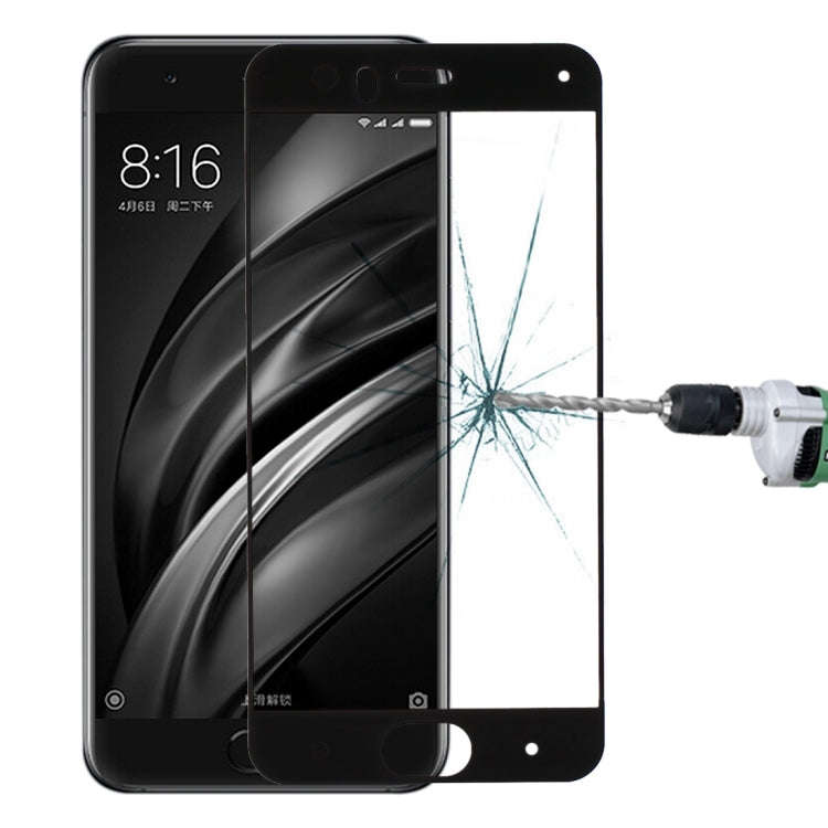 For Xiaomi  Mi 6 0.33mm 9H Surface Hardness Silk-screen Full Screen Tempered Glass Screen Protect...