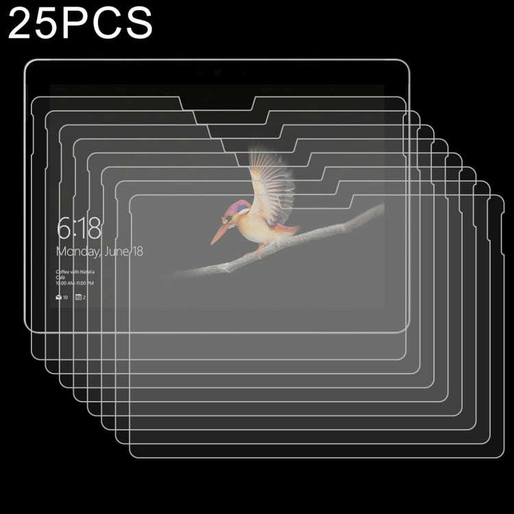 25 PCS For Microsoft Surface Go 2 9H 2.5D Explosion-proof Tempered Glass Film, For Microsoft Surf...
