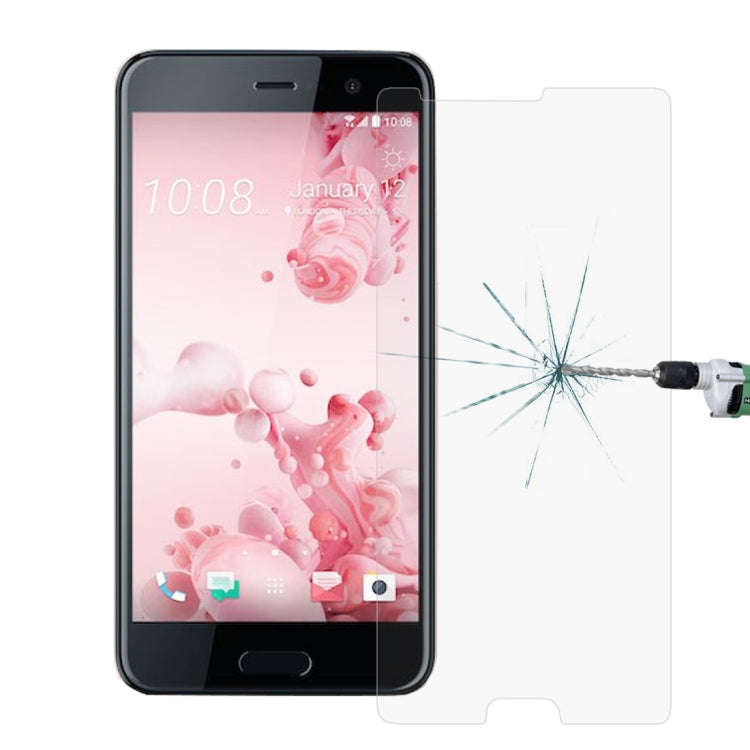 For HTC U Ultra 0.26mm 9H Surface Hardness Explosion-proof Non-full Screen Tempered Glass Screen ...