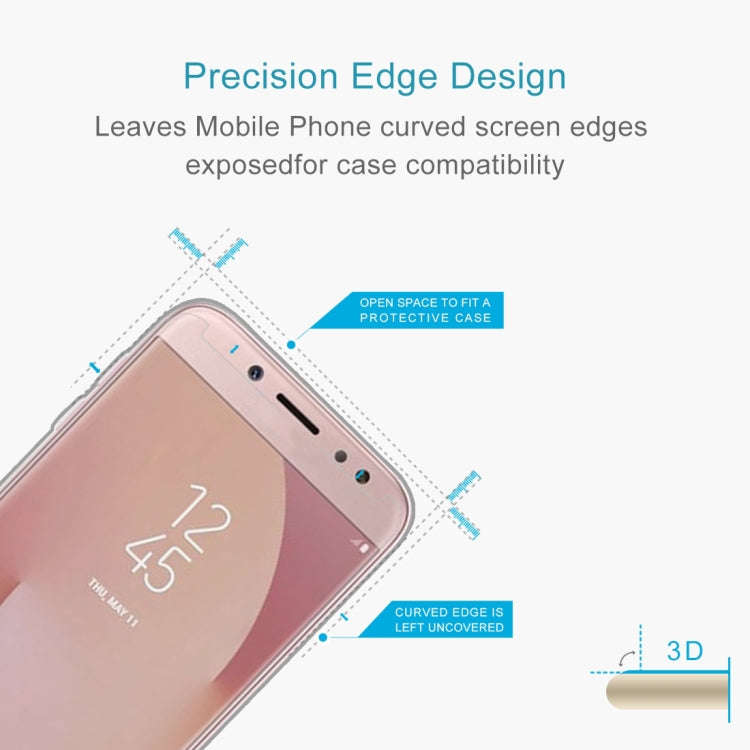 For Galaxy J7 (2017) (US Version) 0.3mm 9H Surface Hardness 2.5D Explosion-proof Non-full Screen ...