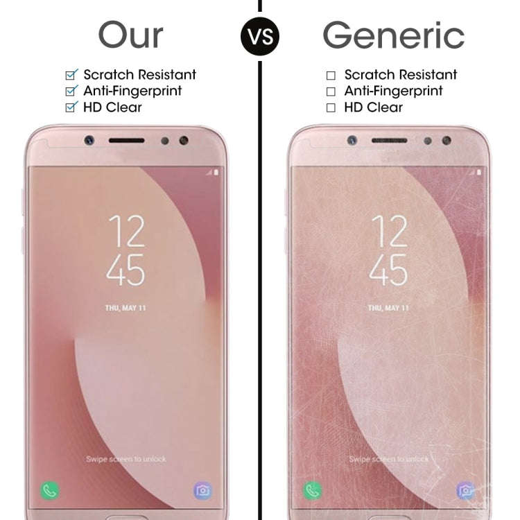 For Galaxy J7 (2017) (US Version) 0.3mm 9H Surface Hardness 2.5D Explosion-proof Non-full Screen ...