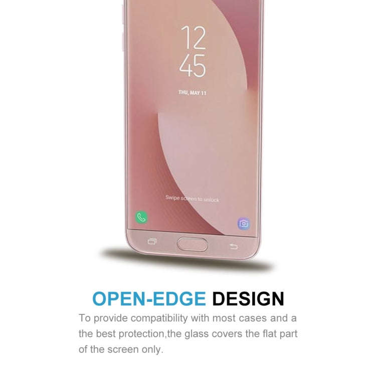 For Galaxy J7 (2017) (US Version) 0.3mm 9H Surface Hardness 2.5D Explosion-proof Non-full Screen ...