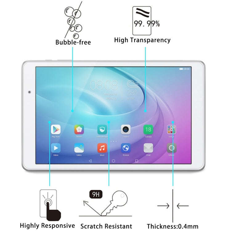 2 PCS for Huawei MediaPad T2 10.0 Pro 0.4mm 9H Surface Hardness Full Screen Tempered Glass Screen...