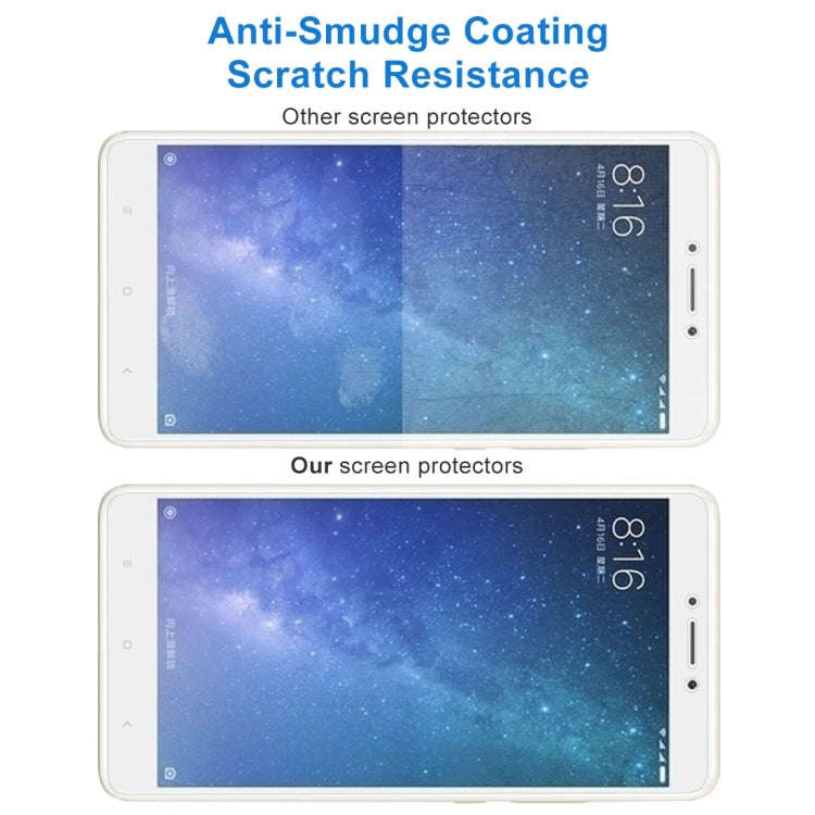 100 PCS for  Xiaomi Mi Max 2 0.3mm 9H Surface Hardness 2.5D Explosion-proof Non-full Screen Tempe...