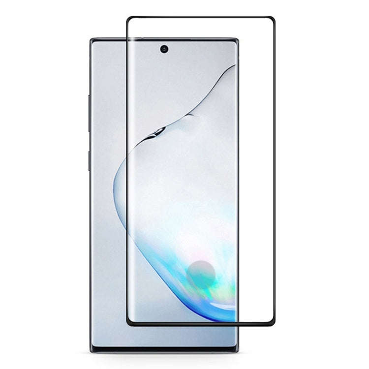 For Galaxy Note 10  Full Glue 3D Curved Edge Tempered Glass Film, Fingerprint Unlock Is Supported...