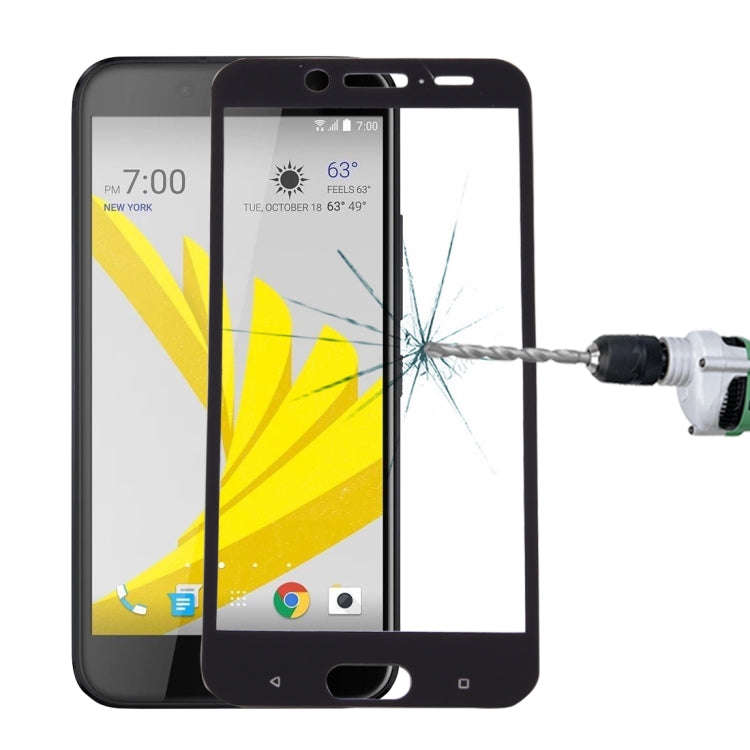 For HTC 10 evo 0.3mm 9H Surface Hardness 2.5D Curved Silk-screen Full Screen Tempered Glass Scree...