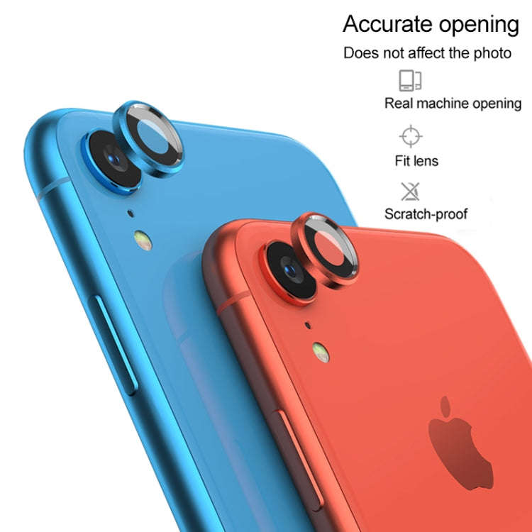 For iPhone XR Titanium Alloy Metal Camera Lens Protector Tempered Glass Film, For iPhone XR (1 PC)